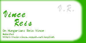 vince reis business card